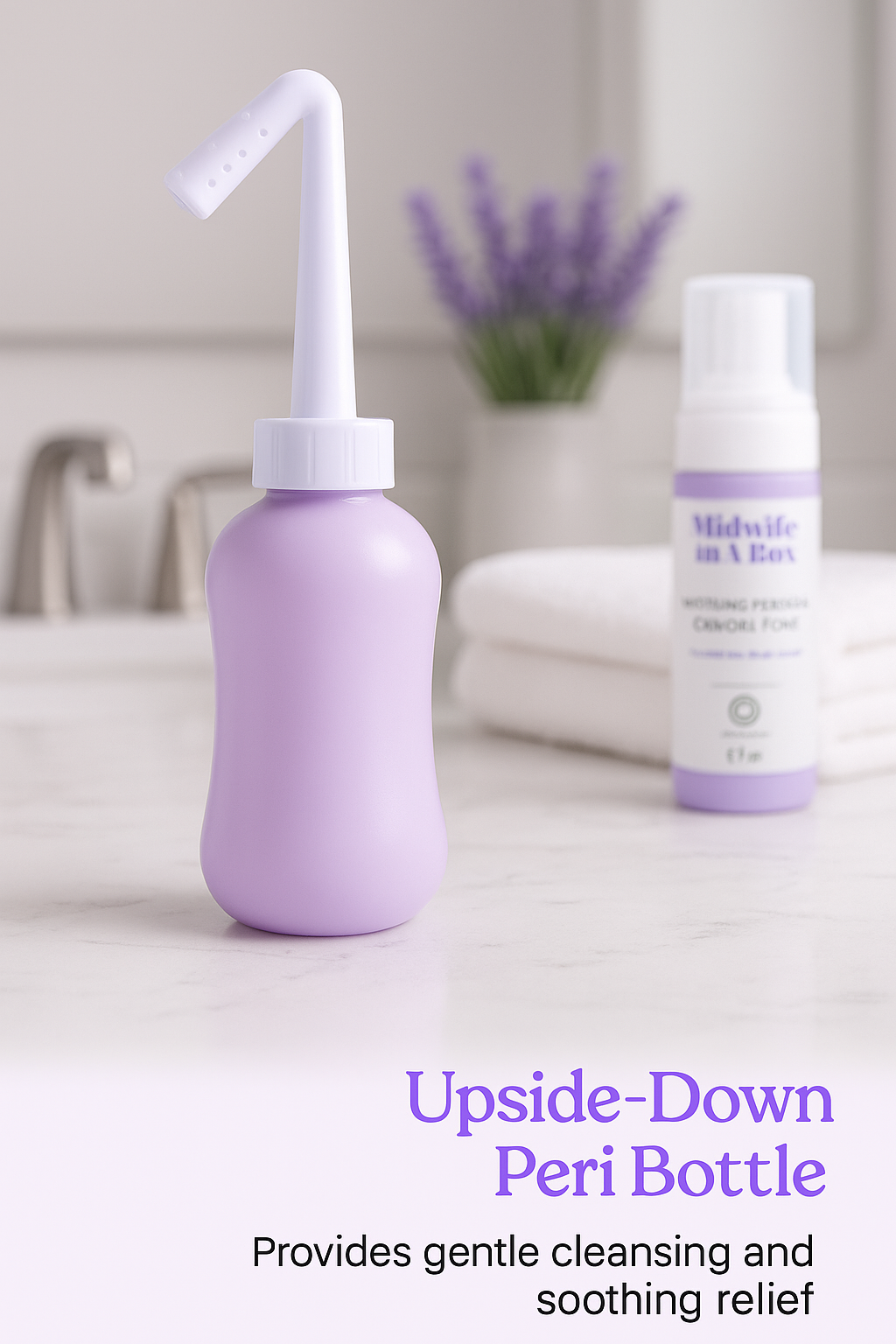 Handheld Bidet: UpsideDown Peri Bottle