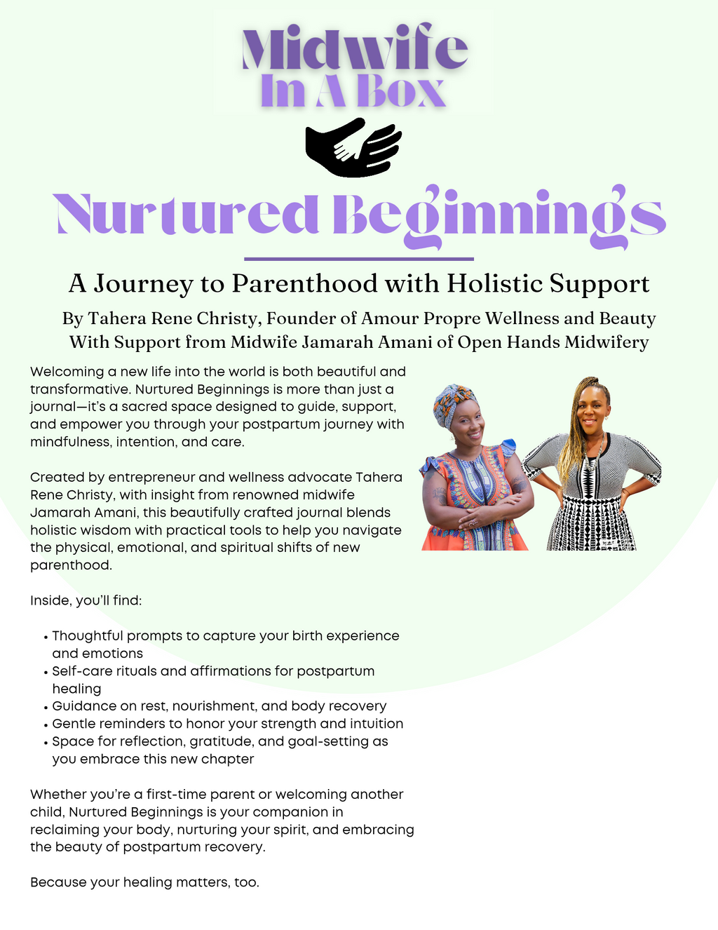 Nurtured Beginnings Journal